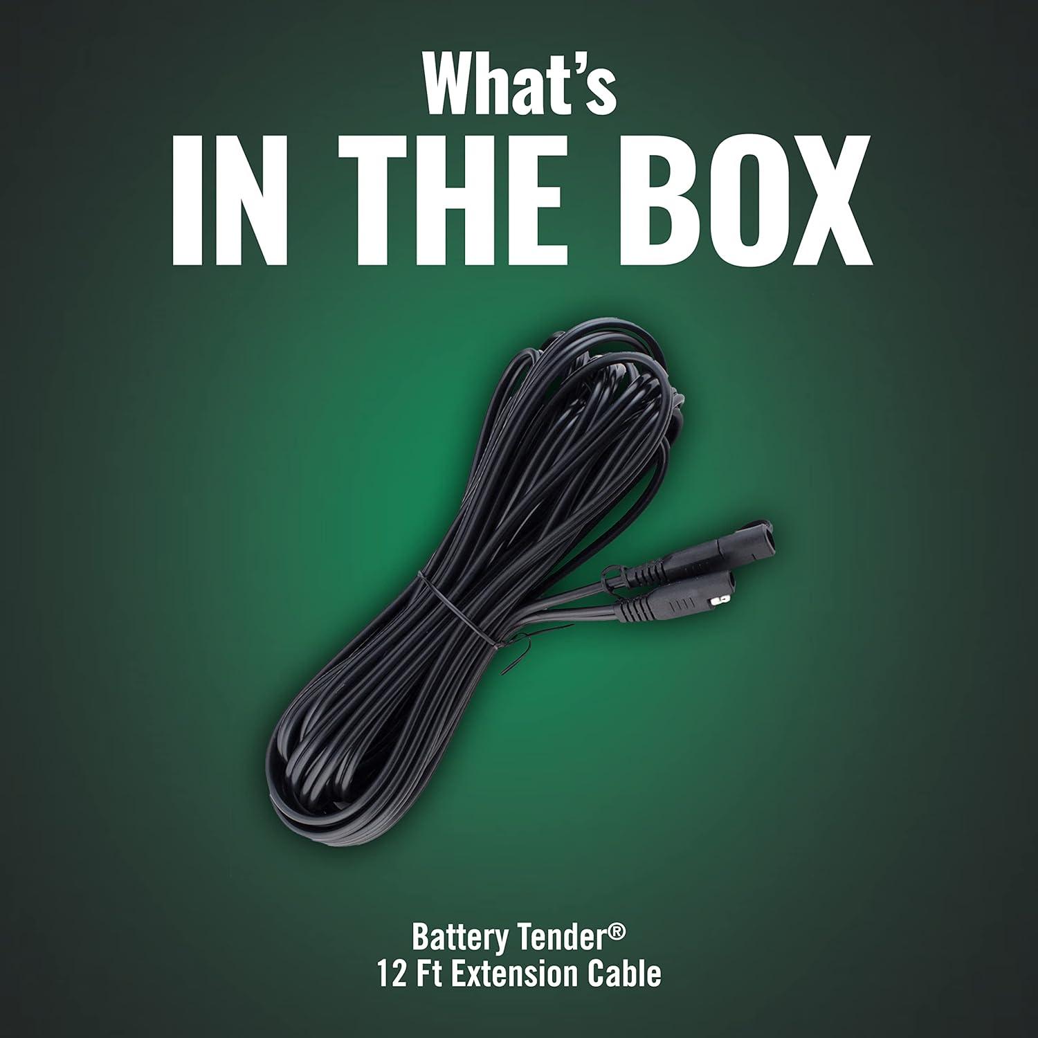 imageBattery Tender 12 Foot Extension SAE Cable  Designed for Use with Battery Tender Chargers  Quick Connect Plugs for Easy Connection to Motorcycle Cars ATVs and More  081014812125 feet  Pack of 1