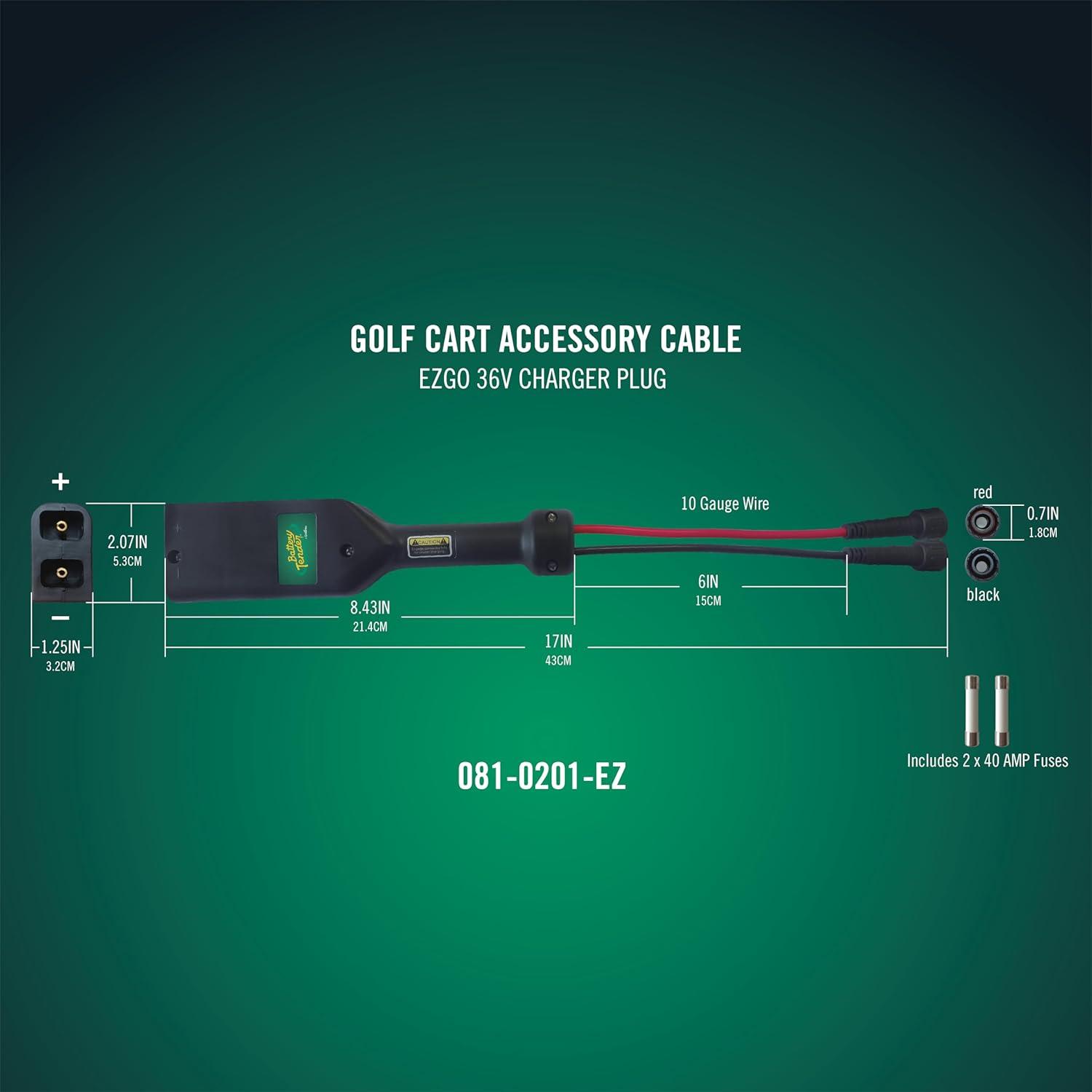 imageBattery Tender 36V EZGO Medalist ampamp TXT DCSPDS DC Charging Plug for PowerPlus Charger 0810201EZ