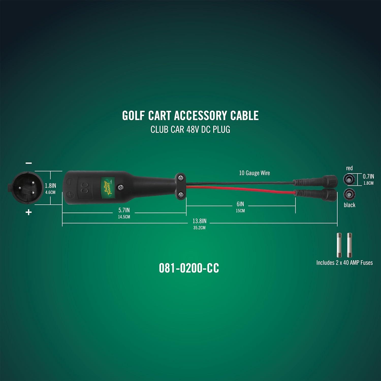 imageBattery Tender 48V Club Car DS Precedent DC Plug for PowerPlus Charger 0810200CC