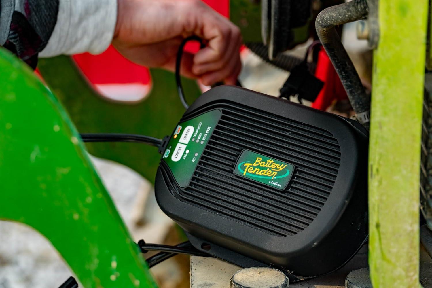 imageBattery Tender 5 AMP Selectable 12V  24V Battery Charger and Maintainer  Switchable 5 AMP  25 AMP Onboard Marine for Boat Watercraft  Screw Mountable Heavy Duty Weather Resistant  0220258DLWH