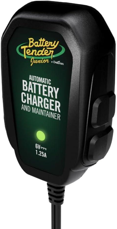 imageBattery Tender Junior 6V 125 AMP Battery Charger and Maintainer Fully Automatic 6V Automotive Battery Charger for Cars Motorcycle ATVs and More  0220196