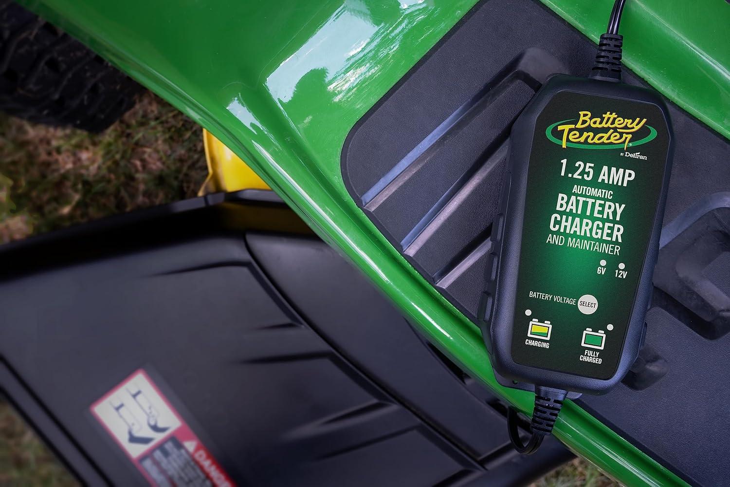 imageBattery Tender Plus 12V 125 AMP Battery Charger and Maintainer Fully Selectable 6V or 12V Battery Charger and Maintainer for Powersports ATVs Motorcycles Snowmobiles and More  0220211DLWH