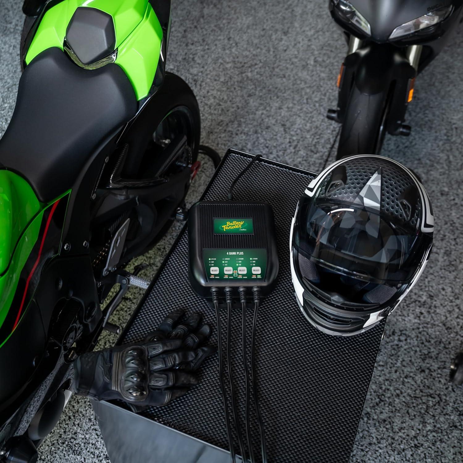 imageBattery Tender Plus 4 Bank Multibank Charger  5 AMP 125 AMPs Per Bank  Smart 12V Multi Battery Charger and Maintainer for Standard AGM and Lithium LiFePO40220148DLWH