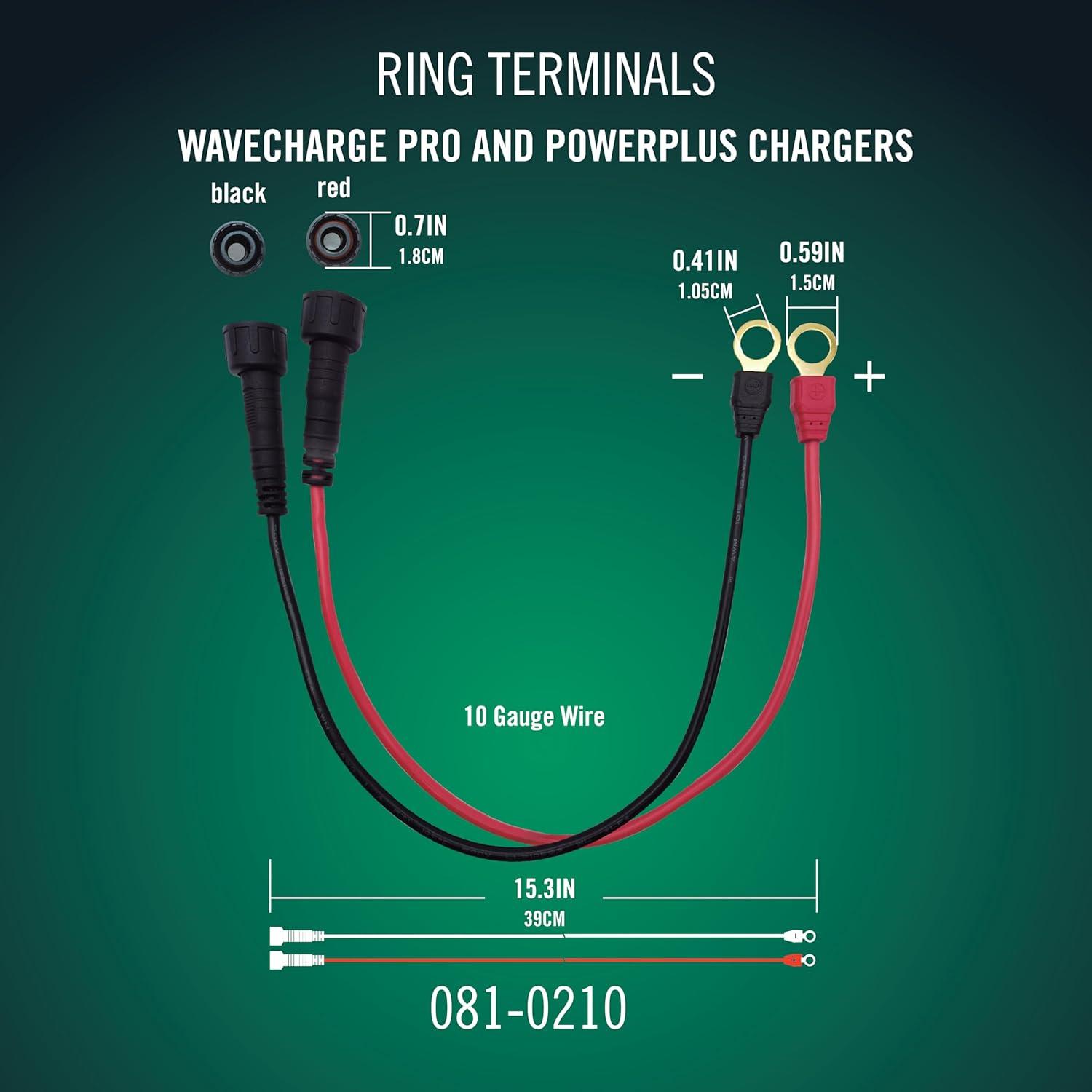 imageBattery Tender Ring Terminals Harness for WaveCharge Pro and PowerPlus Chargers 0810210