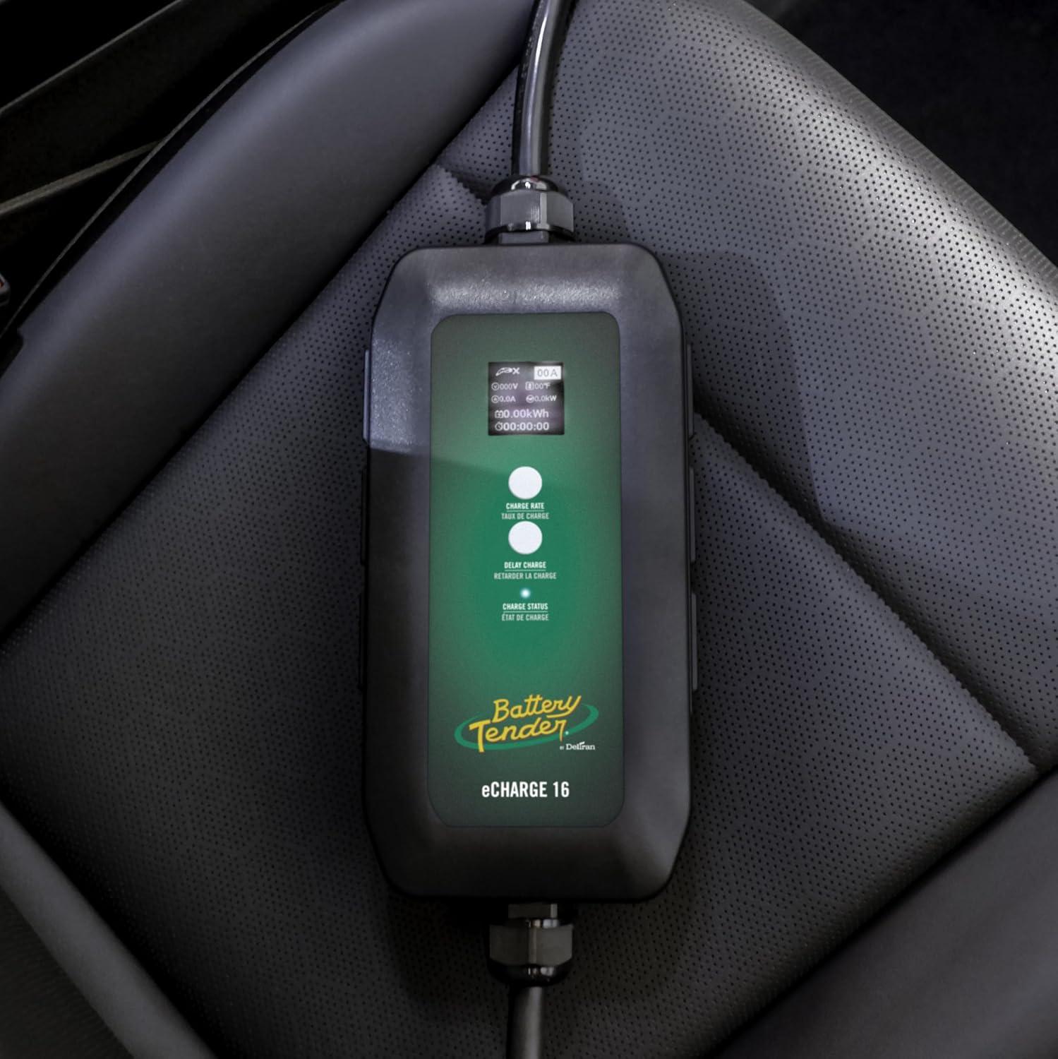 imageBattery Tender eCharge 16 AMP EV Charger  Level 1 Portable Electric Vehicle EV Car Charger  0223016DLWH