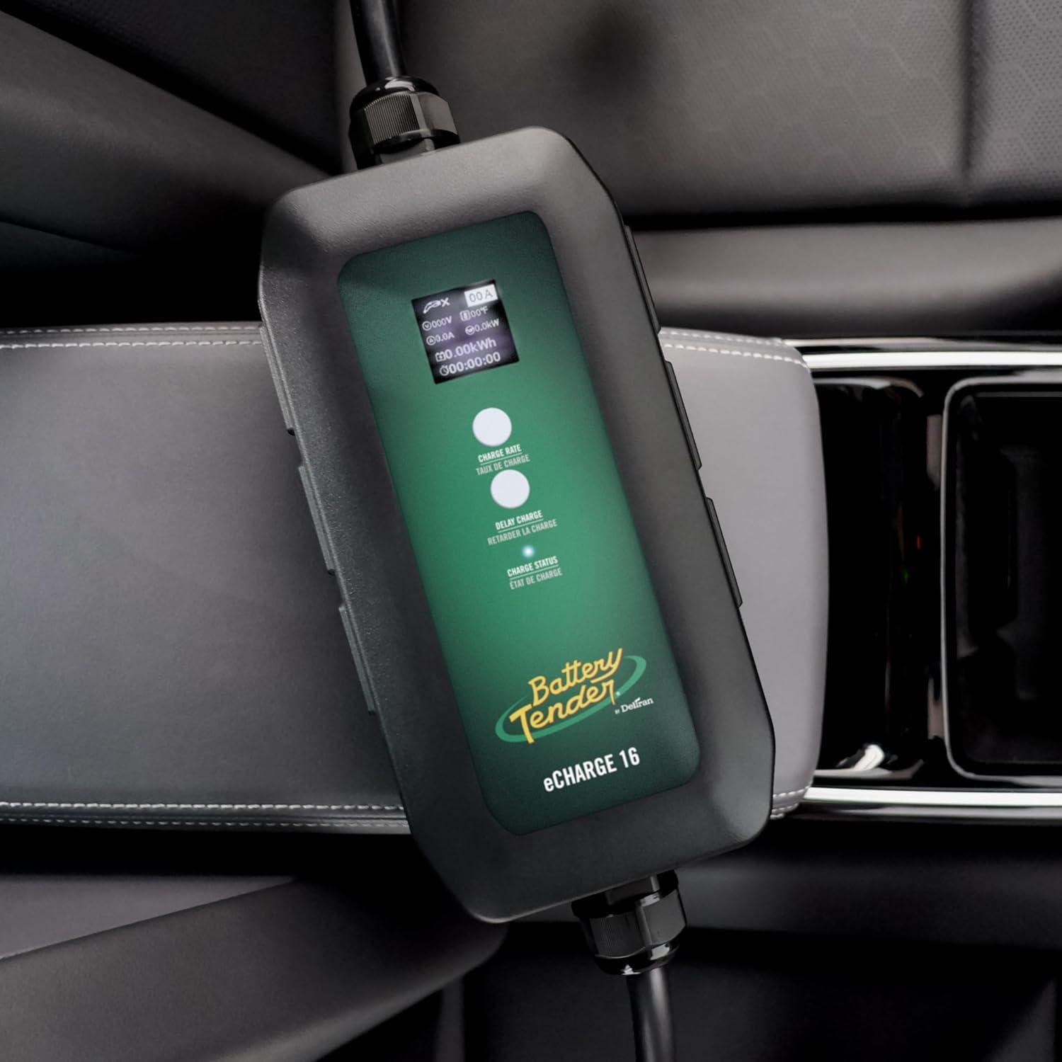 imageBattery Tender eCharge 16 AMP EV Charger  Level 1 Portable Electric Vehicle EV Car Charger  0223016DLWH