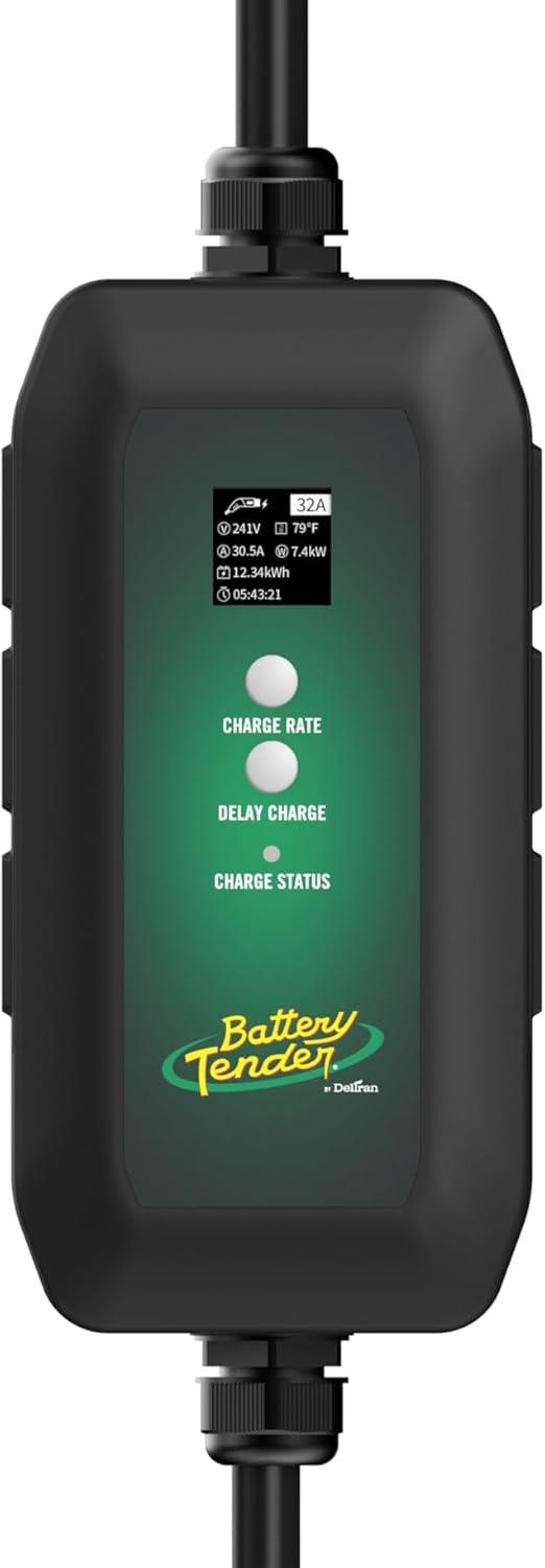 imageBattery Tender eCharge 32 AMP EV Charger  Level 12 Portable Electric Vehicle EV Car Charger  0223017DLWH