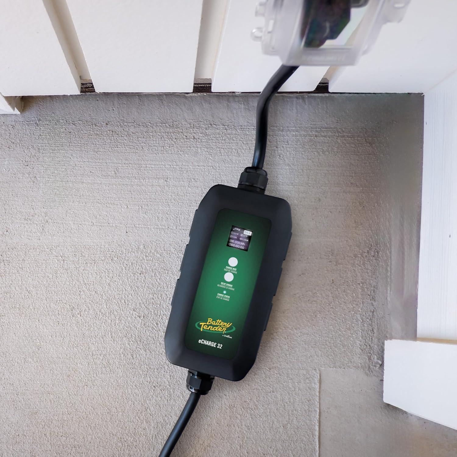 imageBattery Tender eCharge 32 AMP EV Charger  Level 12 Portable Electric Vehicle EV Car Charger  0223017DLWH