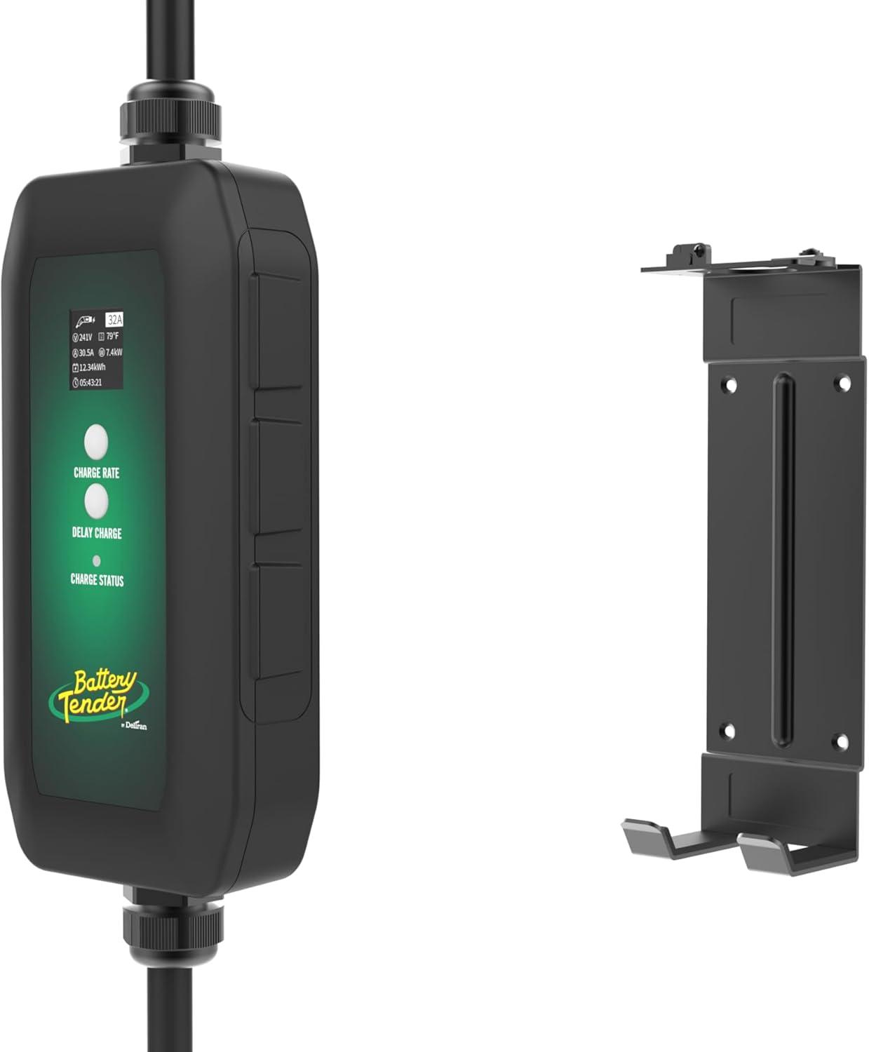 imageBattery Tender eCharge 32 AMP EV Charger  Level 12 Portable Electric Vehicle EV Car Charger  0223017DLWH