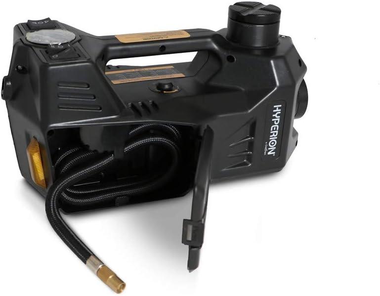imageHyperion LiftAssist 12V Portable Hydraulic Floor Jack with Tire Inflator Air Compressor by Deltran  0431004HYWH