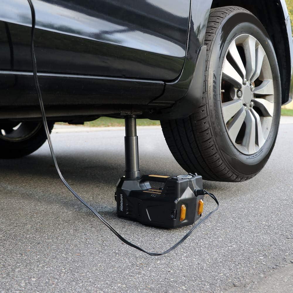 imageHyperion LiftAssist 12V Portable Hydraulic Floor Jack with Tire Inflator Air Compressor by Deltran  0431004HYWH