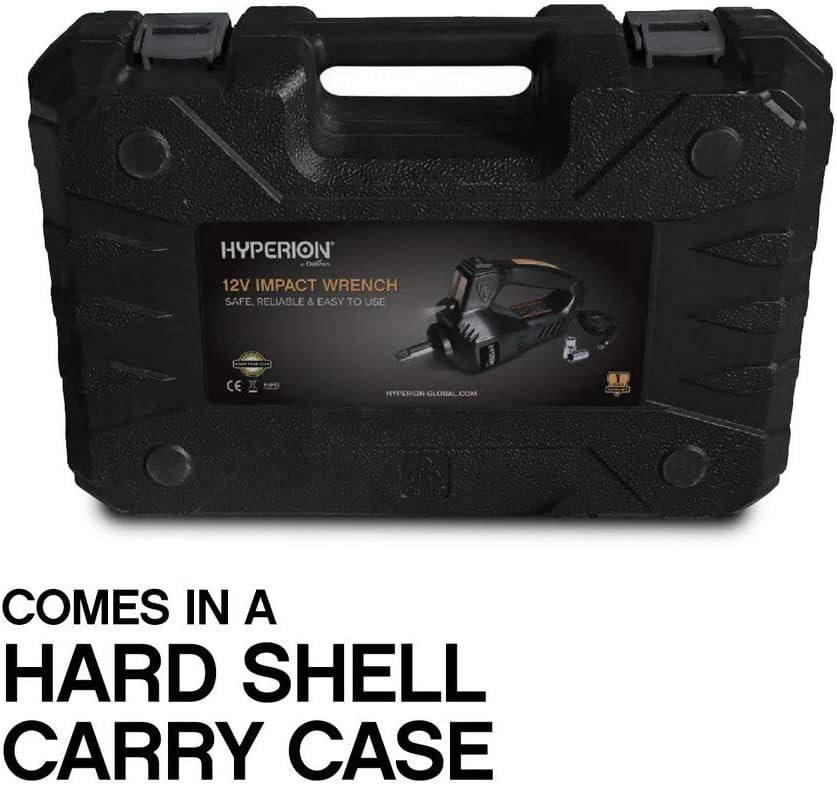 imageHyperion LiftAssist 12V Portable Impact Wrench  12 Volt Electric Lug Nut Wrench by Deltran 0431003HYWH