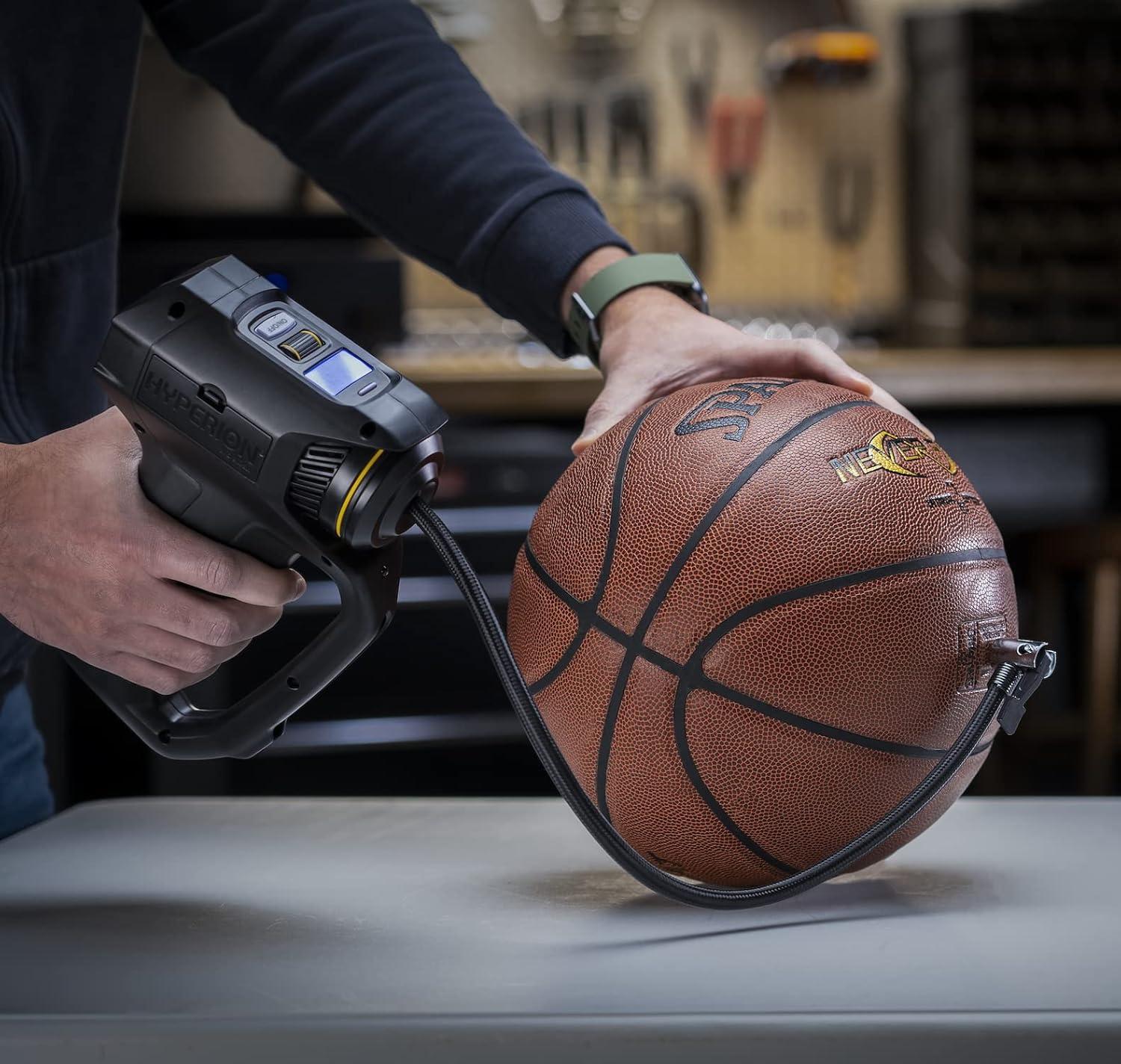 imageHyperion LiftAssist Portable Tire Inflator 100 PSI for Vehicle Tires Bike Tires Toys and Inflatables  0441002HYWH