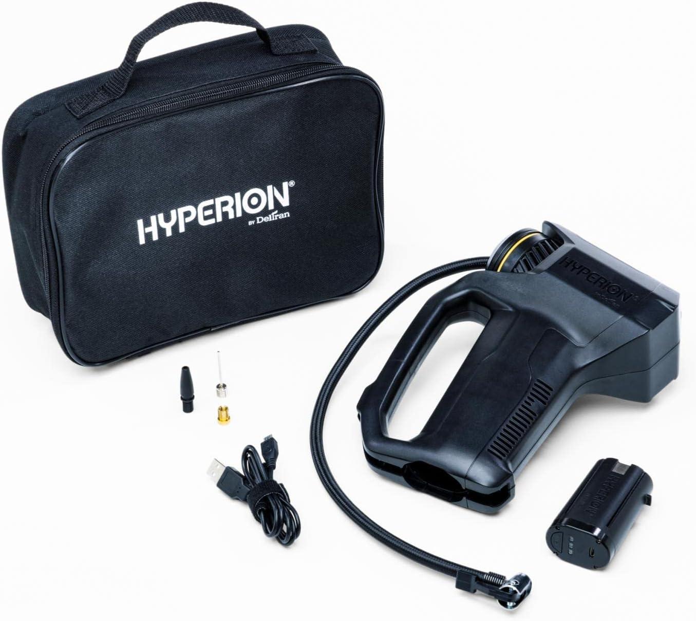 imageHyperion LiftAssist Portable Tire Inflator 100 PSI for Vehicle Tires Bike Tires Toys and Inflatables  0441002HYWH
