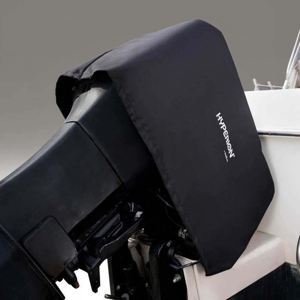 imageHyperion Outboard Boat Engine Cover Outboard Motor Cover with Solar Charger Built in  Heavy Duty Waterproof Boat Motor Cover with Weatherproof ProtectionLarge