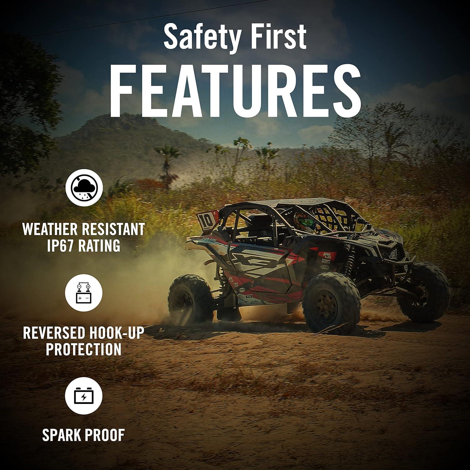 imageHyperion UTV Cover with Solar Panel for 2 and 4 Seater UTVs Polyester Universal Side by Side Cover Prevents Water and Weather Damage Maintains Battery ChargeUniversal