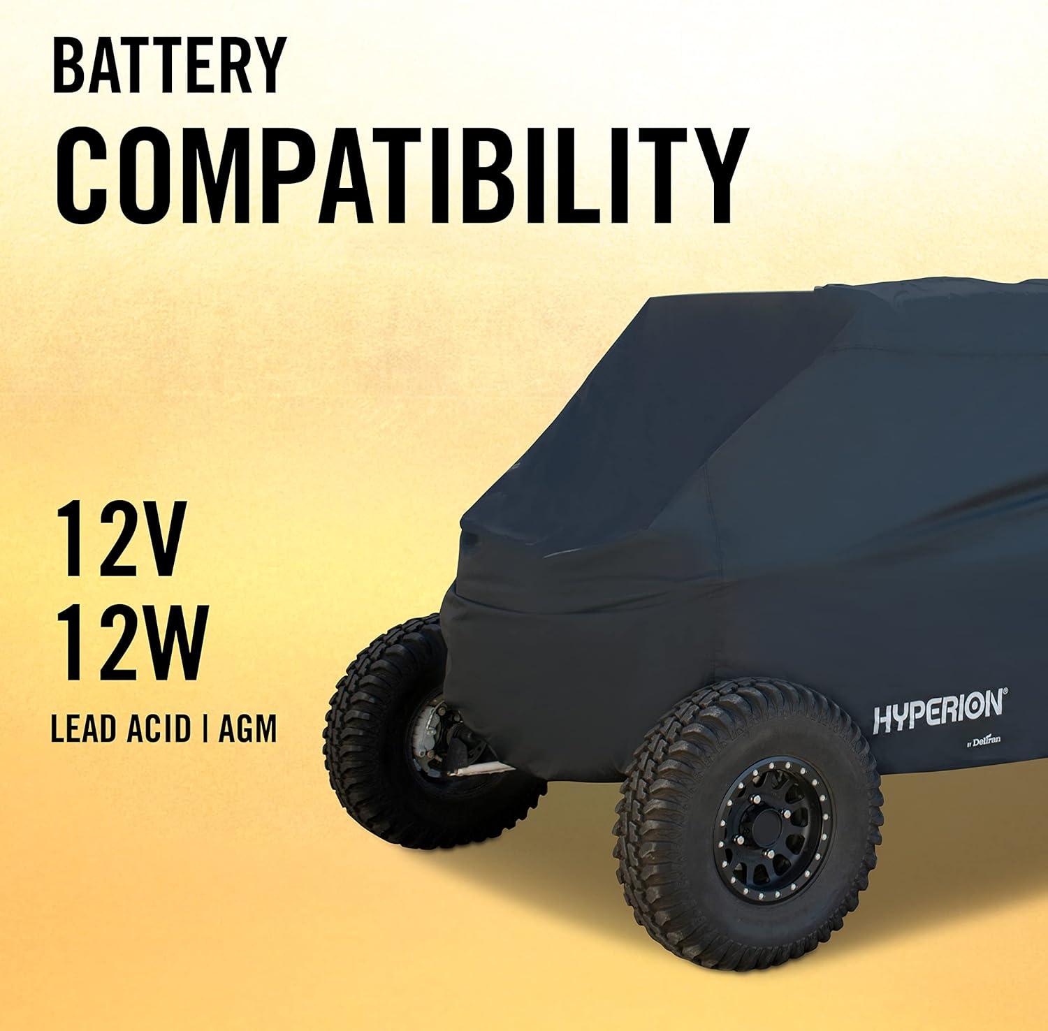 imageHyperion UTV Cover with Solar Panel for 2 and 4 Seater UTVs Polyester Universal Side by Side Cover Prevents Water and Weather Damage Maintains Battery ChargeUniversal