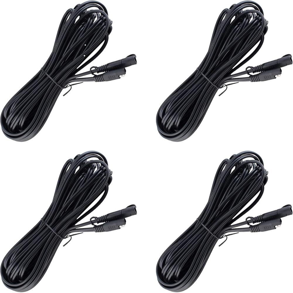 imageBattery Tender 12 Foot Extension SAE Cable  Designed for Use with Battery Tender Chargers  Quick Connect Plugs for Easy Connection to Motorcycle Cars ATVs and More  08101481225 feet  Pack of 4