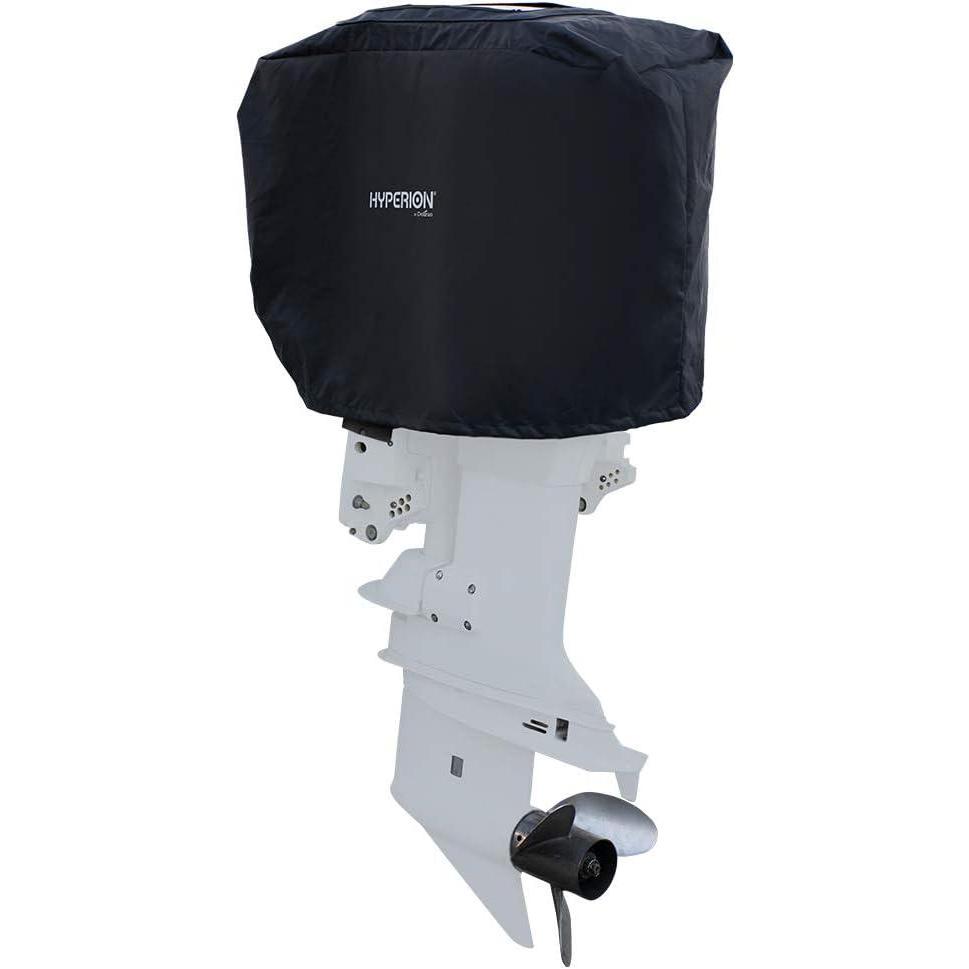 imageHyperion Outboard Boat Engine Cover Outboard Motor Cover with Solar Charger Built in  Heavy Duty Waterproof Boat Motor Cover with Weatherproof ProtectionSmall