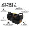 imageHyperion LiftAssist 12V Portable Hydraulic Floor Jack with Tire Inflator Air Compressor by Deltran  0431004HYWH