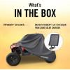 imageHyperion UTV Cover with Solar Panel for 2 and 4 Seater UTVs Polyester Universal Side by Side Cover Prevents Water and Weather Damage Maintains Battery ChargeUniversal