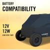 imageHyperion UTV Cover with Solar Panel for 2 and 4 Seater UTVs Polyester Universal Side by Side Cover Prevents Water and Weather Damage Maintains Battery ChargeUniversal