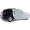 imageHyperion SUV Cover with Solar Panel Waterproof SUV and Windshield Cover  Size U1 Cover Protects Sport Utility Vehicles Up to 186quot From Weather Damage and Maintains Battery Charge  Grey  HYPSUVU1Fits SUVs up to 240 inches long