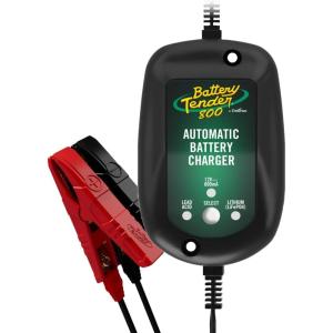 imageBattery Tender 800 is a SuperSmart Battery Charger that will Constantly Monitor Charge and Maintain your Battery Its Encapsulated and Protected from Moisture by an Electrical InsulationBlackGreen