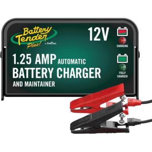 imageBattery Tender Plus 12V 125 AMP Car ampamp Motorcycle Battery Charger and Maintainer Float Charge for Automotive and ATVs  Smarter Than a Trickle Charger