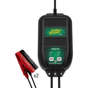 imageBattery Tender Plus 2 Bank Multibank Charger  25 AMP 125 AMPs Per Bank  Smart 12V Multi Battery Charger and Maintainer for Standard AGM and Lithium LiFePO40220165DLWH
