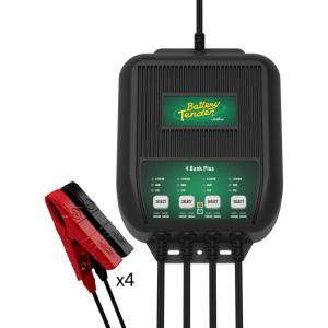 imageBattery Tender Plus 4 Bank Multibank Charger  5 AMP 125 AMPs Per Bank  Smart 12V Multi Battery Charger and Maintainer for Standard AGM and Lithium LiFePO40220148DLWH