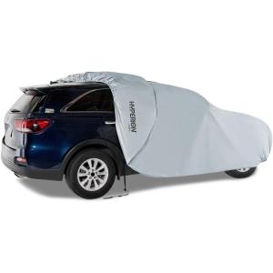 imageHyperion SUV Cover with Solar Panel Waterproof SUV and Windshield Cover  Size U1 Cover Protects Sport Utility Vehicles Up to 186quot From Weather Damage and Maintains Battery Charge  Grey  HYPSUVU1Fits SUVs up to 240 inches long