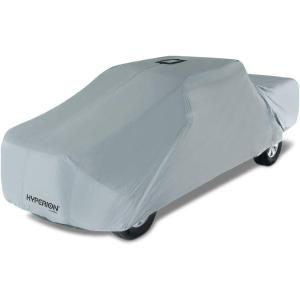 imageHyperion Truck Cover with Solar Panel Waterproof Truck and Windshield Cover  All Weather Size 4 Cover Protects Trucks Up to 249quot from Snow Rain and Maintains Battery Charge  Grey  HYPTRU4Fits trucks up to 264 inches long